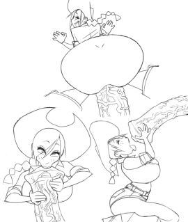 anus character_request cowgirl cowgirl_(western) cowgirl_outfit fangdangler female male oc original original_character penis