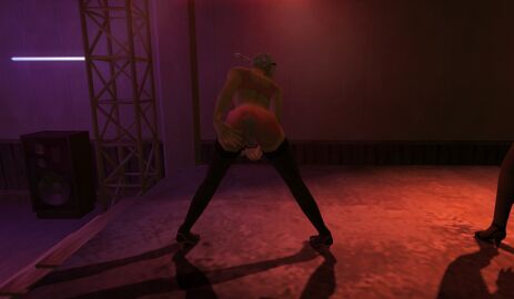 3d ass breasts dancing female hitman hitman_contact_(2004) io-interactive official_art pink_clothing screenshot stage stockings video_games white_hair