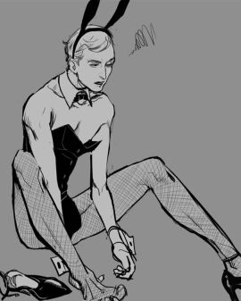 breasts bunny_ears bunny_tail bunnysuit clothed dahmer gay history jeffrey_dahmer male male_breasts male_with_breasts man_titties man_whore no_nude playboy_bunny public_domain real_person skinny_male true_crime twink twink? what