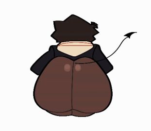 1boy animated animated_gif ass ass_cleavage ass_focus ass_shake behind_view bottom_heavy_femboy brown_hair bubble_ass bubble_butt dani_(danielito) danielito demon_tail demon_wings fat_ass femboy femboy_only gif hoodie jiggling_ass male massive_ass shaking_ass shaking_butt white_background white_body