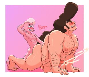 3boys banana_desu big_ass fusion fusion_character gay huge_cock lars_barriga male male/male male_only multi_arm multi_limb penis steg_(steven_universe) steven_universe steven_universe:_the_movie tagme