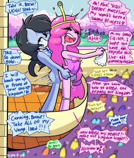 1futa 1girls adventure_time balcony balls balls_slapping_pussy black_hair blightstar breasts breeding candy_people_(at) casual casual_sex clenched_teeth closed_eyes crowd crown dialogue dress_pull drooling english_text exhibitionism female from_behind from_behind_position fucked_silly futa_on_female futadom futanari grey-skinned_futa grey_body group half-closed_eyes hand_on_hip handkerchief hypercasual intersex long_hair marceline mob_face open_mouth pale-skinned_futa pale_skin panties_down pink-skinned_female pink_body pink_hair plap presenting princess princess_bubblegum public public_sex pussy royal royal_fuck royalty smack speech_bubble standing standing_sex straining tagme thrusting tree vampire vampire_futa waving