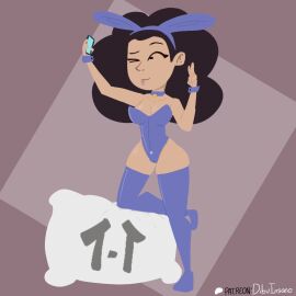 bunnysuit dibuinsano_(artist) esther_(mr._hopp's_playhouse) mr._hopp's_playhouse mr_hopps_playhouse no_lineart simple_background tagme