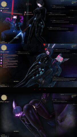 3d after_rape anal anal_sex before_and_after big_breasts captured collar corrupted cum cum_drip cum_in_ass cum_inside curse cursed cutebuneira debuff defeat defeated defeated_heroine domination english_text enslaved fantasy female femsub final_fantasy final_fantasy_xiv fucked_into_submission fucked_senseless game game_mechanics gameplay_mechanics gpose(ffxiv) instant_loss instant_loss_2koma lycan lycanthrope masturbating masturbation monster monster_on_female monster_rape status_effect text touching_self werewolf wolf zoophilia