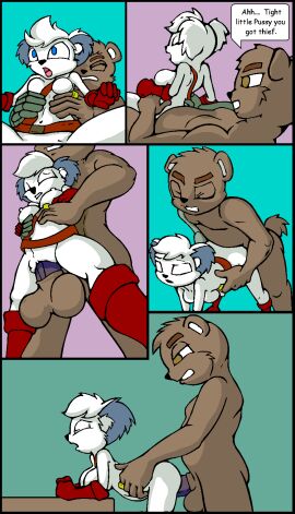 2016 2d animated anthro archie_comics ass balls barby_koala bear belt bent_over big_balls big_penis black_nose blue_eyes bodyguard_position boots breasts brown_belt brown_body brown_ears brown_eyes brown_fur brown_tail clenched_teeth closed_eyes clothing comic cybernetic_arm cybernetic_limb cybernetics cyborg digital_media_(artwork) duo english_text female female_penetrated footwear frenum_ladder frenum_piercing from_behind_position fur genital_piercing genitals gif glistening_jewelry glistening_object glistening_ring gloves grey_ears half-closed_eyes hand_on_side handwear hi_res high-angle_view holding_another inside interspecies jewelry koala ladder_piercing looking_at_another looking_pleasured loop low-angle_view machine male male/female male_penetrating male_penetrating_female mammal marsupial naked narrowed_eyes nipples nude on_bottom on_top open_mouth penetration penile penile_penetration penis penis_in_pussy penis_piercing piercing pussy red_boots red_clothing red_footwear red_gloves red_handwear red_shoes reverse_cowgirl_position ring ring_(jewelry) sega sex shoes short_tail side_view small_breasts sonic_(series) sonic_the_hedgehog_(archie) sonic_the_hedgehog_(comics) sonic_the_hedgehog_(series) speech_bubble standing standing_doggystyle standing_sex tail teeth terrenslks text three-quarter_view thrusting tongue vaginal_penetration vombatiform white_body white_fur white_hair white_nipples