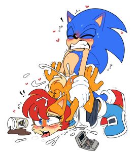 cum_drip cum_in_pussy cum_inside duo ejaculation excessive_cum female male male/female pulling_arms pussy sally_acorn sega sex shenadical shocked_expression sonic_(series) sonic_the_hedgehog sonic_the_hedgehog_(archie) sonic_the_hedgehog_(comics) sonic_the_hedgehog_(series) spilled_drink spilled_liquid teeth_clenched
