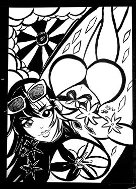 angry beach big big_breasts blue_lipstick breasts butt female shiny shiny_skin