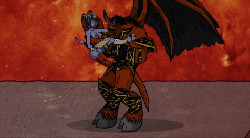 1boy 1girls all_the_way_to_the_base animated armor ass belly_button blue_skin blush bouncing_breasts breasts cape continue_after_cum corruption cum cum_drip cum_in_pussy cum_inside cum_on_ass cum_on_ground cum_overflow defeated_heroine demon demon_girl demon_horns demon_tail dominant_male doomguard draenei draenei_female exposed_breasts fantasy female female_protagonist femsub fucked_senseless fucked_silly gorepete green_eyes helpless holding_partner house_of_r'thoth huge_cock interspecies larger_male legend_of_krystal male medium_breasts monster_on_female monster_rape no_sound orgasm penis pussy questionable_consent red_skin rough_sex secretly_loves_it sex sex_slave size_difference smaller_female standing_sex succubus tired tongue tongue_out video_games warcraft wings world_of_warcraft
