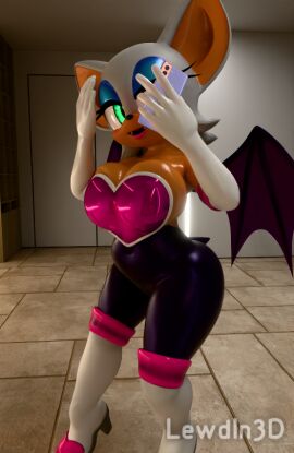 3d 3d_(artwork) 3d_model anthro big_ass big_breasts breasts cellphone cleavage female mobian mobian_(species) mobian_bat navel nottanj rouge_the_bat rouge_the_bat_(nottanj) sega selfie shortstack sonic_(series) sonic_adventure_2 sonic_the_hedgehog_(series) tail wide_hips wings