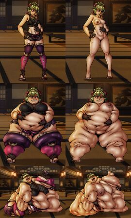 1girls bbw belly belly_button big_belly big_breasts breasts chubby chubby_female exposed_fat_belly fat fat_female fat_girl female female_focus female_only genshin_impact hoyoverse huge_belly huge_breasts human inazuma_girls kuki_shinobu luchoredman mihoyo mihoyo_technology_(shanghai)_co._ltd. nipples nude nude_female overweight overweight_female solo solo_female solo_focus standing weight_gain weight_gain_female