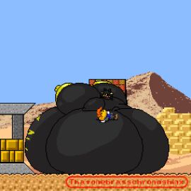 animated anthro artist_logo ass balloon_inflation belly big_ass big_belly big_breasts big_butt big_nipples black_body black_hair breasts canid canine canis closed_eyes clothed clothing curvy_figure desert digital_media_(artwork) duo english_text female generation_4_pokemon hair huge_ass huge_belly huge_breasts huge_butt hyper hyper_ass hyper_belly hyper_butt hyper_nipples jackel logo looking_back male male/female mammal mario_(series) mario_bros nintendo nipples nude orange_hair outside overweight overweight_anthro pixel pixel_(artwork) pixel_animation pixel_art pokemon pokemon_(species) rear_view rodent shinx short_playtime sky sleeping steve_(thatonebrasschronoshinx) tail text thatonebrasschronoshinx thick_thighs voluptuous voluptuous_anthro voluptuous_female watermark