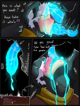 2_penises 2boys bioluminescence bioluminescent_penis blowjob blue_cum blue_penis cum cum_in_mouth cum_inside deepthroat diphallia diphallism ejaculation gay gay_blowjob jeje_47 krenny_(jeje_47) male multi_genitalia multi_penis penis rough_sex sex sky:_children_of_the_light sky_children_of_the_light thatgamecompany x-ray