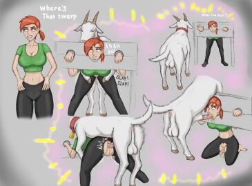 1boy 1girls anal anal_insertion anal_sex animal_genitalia animal_penis balls blowjob breasts caprine censored censored_penis censored_pussy chompy_the_goat clothed clothed_female clothed_sex clothing cum cum_in_ass cum_inside dialogue dominant_feral english_text fellatio female female_human/male_feral female_on_feral feral feral_dominating_human feral_on_female feral_on_human feral_penetrating feral_penetrating_human goat huge_cock human_female human_on_feral human_penetrated long_hair looking_at_viewer male male/female mastak medium_breasts mosaic_censoring nickelodeon open_mouth oral oral_sex orange_hair penetration penis pink_eyes ponytail pussy restrained restraints ring rolling_eyes sex sex_from_behind submissive_female submissive_human testicles text the_fairly_oddparents vein veins veiny veiny_penis vicky_(fairly_odd_parents) zoophilia