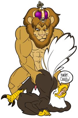 2019 4th_of_july abs absurd_res accipitrid accipitriform alpha_channel anal anthro avian bald_eagle bangs beak big_biceps bird brown_body brown_mane closed_eyes countershade_face countershade_torso countershading crown curvy_figure daddy_kink dialogue dominant dominant_male duo eagle erection feet felid flat_colors from_behind_position genitals gnull headgear hi_res hip_grab holidays interspecies lion looking_at_another looking_pleasured male male/male mammal mane muscular muscular_male orange_eyes pantherine parted_bangs penetration penis rear_admiral_position role_reversal sea_eagle sex simple_background smile smirk submissive submissive_male talons tan_body tapering_penis toes transparent_background white_plumage white_sclera wide_hips winged_arms wings yellow_beak yellow_talons