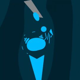 1girls 2d 2d_animation animated ass ass_focus blue_theme female mindflayer_(ultrakill) one_eye short_animation short_playtime showing_ass solo solo_female tagme theskuttlr ultrakill wobbling_ass