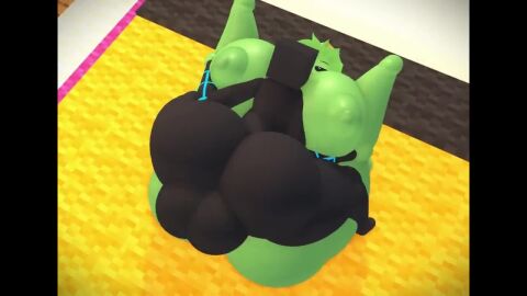 1boy 1girls 3d 3d_animation bed bedroom black_body black_skin blue_eyes blue_penis cum_inside enderman facesitting female green_body green_skin growth hb_(hb_the_ender) hbtheender hyper incest inflation larger_female legs legs_up male minecraft mp4 penis sex size_difference slime_(minecraft) slime_girl slimer_(stemingbunbun) smaller_male sound sound_effects tagme vagina vaginal_penetration vaginal_sex video