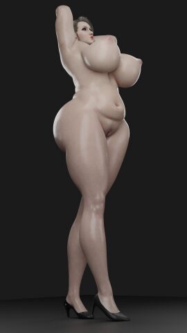 1girls 3d 3d_(artwork) armpits arms_behind_head bare_shoulders blonde_hair busty casual_nudity completely_naked completely_naked_female completely_nude completely_nude_female curvaceous curvy curvy_body curvy_female curvy_figure earrings female female_only final_fantasy final_fantasy_vii final_fantasy_vii_remake full_body hi_res high_heels highres light-skinned_female long_hair mature mature_female mature_woman naked naked_female nude nude_female pearl_necklace pervertmuffinmajima scarlet_(ffvii) seductive shiny_skin solo standing teasing thick_thighs tied_hair venus_body voluptuous voluptuous_body voluptuous_female
