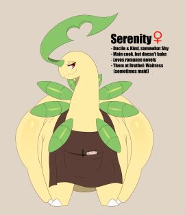 ass bayleef big_ass big_butt bubble_ass bubble_butt fat_ass female huge_ass justkindofhere nintendo original original_character pokemon pokemon_(species) pokemon_gsc serenity_(justkindofhere) thick_thighs wide_hips