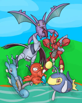 4:5 autofellatio crobat dildo female generation_2_pokemon genitals interspecies kingdra lanturn male masturbation nintendo octillery oral oral_masturbation ovipositor penetration penile penile_masturbation penis pokeball pokeball_insertion pokemon pokemon_(species) pokemon_team scizor sex_toy skarmory superduck unusual_anatomy unusual_genitalia