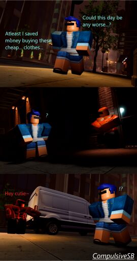 3boys 3d city city_background compulsivesb flirting male male_only roblox roblox_avatar roblox_background robloxian self_upload stalker tagme white_van