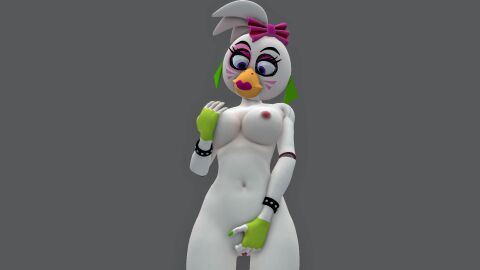 1girls 3d 3d_(artwork) animatronic breasts female five_nights_at_freddy's five_nights_at_freddy's:_security_breach furry glamrock_chica_(fnaf) masturbation nude nude_female pussy robot robot_girl solo solo_female vaginal_masturbation