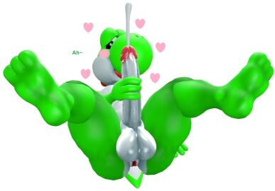 1boy 3d anthro anus balls barefoot big_penis big_thighs blush_stickers cum dinosaur ejaculation erection feet_up garry's_mod green_body green_skin half-closed_eyes hearts jellyyoshi kabalmystic kalza1911 male mario_(series) masturbation naked nintendo nude open_mouth penis semen short_tail solo tail thick thick_hips thick_thighs thighs white_background white_penis white_skin wide_hips yoshi