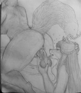 alex_hound animal_genitalia animal_penis anthro antlers big_breasts bodily_fluids breasts canid canine canine_genitalia canine_penis connor_(alex_hound) cum cum_inside deer eleanor_(alex_hound) female femboy ffm_threesome fox genital_fluids genitals group horn larger_female licking looking_pleasured male male/female mammal mature_female mother_(lore) mother_and_child_(lore) mother_and_son_(lore) oral original_character overweight parent_(lore) parent_and_child_(lore) parent_and_son_(lore) penetration penile penis penis_lick pussy sex size_difference son_(lore) stretched_pussy thick_thighs tongue traditional_media_(artwork) trio vanessa_(alex_hound)