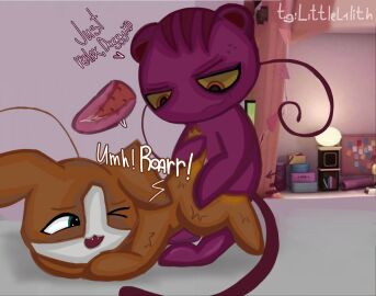animal_genitalia anthro anthro_on_anthro barkk_(miraculous_ladybug) canine cat_penis cock cum cum_inside dog_ears doggy_style ibispaintx kwami littlelilith mating miraculous:_tales_of_ladybug_and_cat_noir miraculous_ladybug one_eye_closed open_mouth roarr_(miraculous_ladybug) screencap_background sex smile tagme tiger tiger_print x-ray