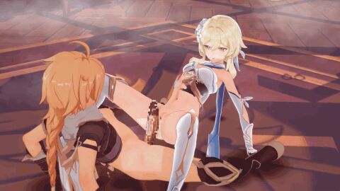 1boy 1girls 3d aether_(genshin_impact) animated blonde_hair brother_and_sister censored cum female genshin_impact gold_eyes horny_female incest koikatsu lumine_(genshin_impact) male mihoyo mosaic_censoring penis pleasure_face pussy rubbing rubbing_penis_on_pussy sepee_(artist)