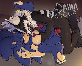 anal anal_sex animal_genitalia animal_penis anthro anus areola balls bite_mark bite_mark_on_breast black_body blush bodily_fluids breasts canid canine canine_genitalia canine_penis canis digital_media_(artwork) duo erection eulipotyphlan feet fingers gay gay_male genital_fluids genitals green_eyes hair hedgehog hi_res infinite_(sonic) infinite_the_jackal jackal knot legs_up lying male male/male male_only male_penetrated male_penetrating male_penetrating_male mammal nipple_fetish nipple_pinch nipple_play nipples nude on_back open_mouth pawpads pec_grab pecs penetration penile penis pinch saliva saliva_string sega sex sharp_teeth sonic_(series) sonic_forces sonic_the_hedgehog sonic_the_hedgehog_(series) spread_legs spreading tail teeth toes tongue tongue_out toodamncycle yaoi