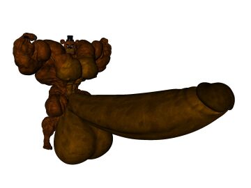 3d abs balls biceps bnom92 five_nights_at_freddy's fnaf freddy_(fnaf) furry gay hyper hyper_balls hyper_genitalia hyper_penis hyper_testicles male male_focus male_only muscles muscular muscular_arms muscular_back muscular_legs muscular_male muscular_thighs nipples pecs penis solo testicles