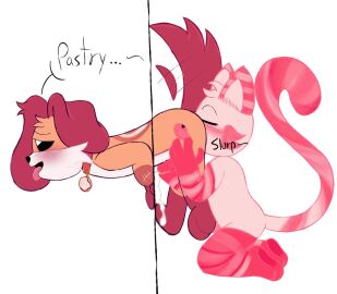 anthro anthro_on_anthro anthro_only canine catnap catnap_(poppy_playtime) critters_(poppy_playtime) dogday dogday_(poppy_playtime) doggy domestic_cat domestic_dog eli_744_(artists) feline furry_only male male/male no_humans orange_fur orange_skin poppy_playtime poppy_playtime_(chapter_3) purple_fur purple_skin sex smiling_critters tagme through_wall