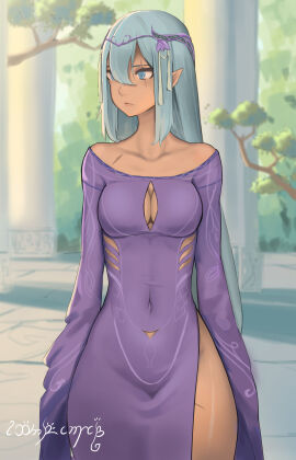 elf female jpeg liangzi_tai_hongcha oc original original_character pointy_ears soros_(liangzi_tai_hongcha)