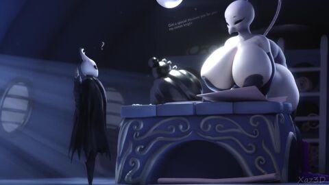 3d 3d_animation anal anal_sex animated anus areolae arthropod_humanoid ass big_ass big_breasts breasts bysamzan cleavage cowgirl_position cum cum_in_pussy cum_inside curvaceous curvy curvy_body curvy_female curvy_hips doggy_style duo erect_penis erection female hollow_knight huge_ass huge_breasts huge_cock inviting inviting_to_sex iselda_(hollow_knight) jiggle jiggle_physics larger_female male mating_press mounting music paizuri penis penis_out plap_(sound) protagonist_(hollow_knight) pussy revealing_clothes riding_penis sfx size_difference spread_legs table tagme teasing the_knight_(hollow_knight) thick_thighs titjob vaginal_penetration video voluptuous voluptuous_female wiggle wiggling_ass xaz3d