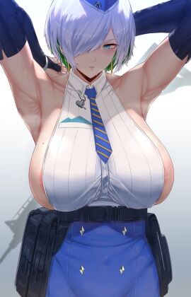1girls 2024 big_breasts blush blushing_at_viewer breasts breasts_bigger_than_head brid_(nikke) curvaceous curvy curvy_female female female_focus female_only goddess_of_victory:_nikke hi_res highres huge_breasts large_breasts light-skinned_female light_skin looking_at_viewer micchan_(micchanmeido) no_bra solo solo_focus