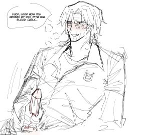 1boy jimmy_(mouthwashing) male male_focus male_masturbation male_only masturbation mouthwashing obscured_agenda obscured_agenda_(artist) solo_focus solo_male tagme