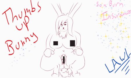animated anthro bouncing censor_bar censored crouching female hands_on_knees hands_on_legs hi_res lagomorph leporid male mammal nude pubes rabbit shaking solo spread_legs spreading sunburninsurance tail thumbs-up_bunny_(sunburninsurance)
