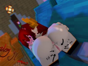 1girls 3d aita_(zheng_yi_miao) all_fours anus ass big_ass breasts burgundy_hair couch demon demon_girl female female_only horns inviting_to_sex living_room looking_at_viewer looking_back mine-imator minecraft nude nude_female pink_eyes pointy_ears presenting presenting_anus presenting_pussy pussy solo solo_female stockings tagme wet_pussy zheng_yi_miao