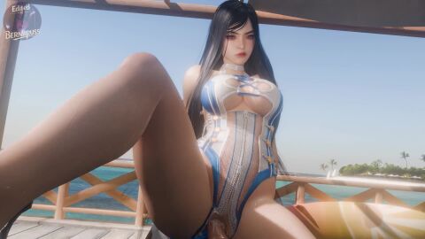 beach lazyprocrastinator pussbernpuss raven_(stellar_blade) tagme video