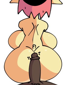 ass bubble_butt buttjob catwitch_(xarop77) dark-skinned_male feline male penis thick_ass thick_thighs twitter_username white_background xarop77