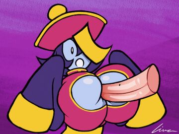 1girls animated big_breasts blue_skin boob_window breasts darkstalkers female hat hsien_ko huge_breasts jiangshi large_breasts linaciari paizuri purple_hair