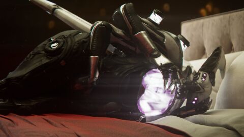 1girls 3d atraks-1 bravozerosix breasts bungie destiny_(game) destiny_2 eliksni exo fallen female female_only glowing glowing_breasts glowing_eyes large_breasts laying_on_bed multi_arm multi_eye multi_limb robot robot_girl sfw tagme