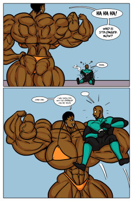 abs biceps big_breasts big_muscles black_hair breasts dc dc_comics extreme_muscles female hair huge_breasts huge_muscles hyper_muscles large_breasts large_muscles male muscles muscular muscular_arms muscular_female muscular_legs muscular_thighs pecs ritualist_(artist) vixen_(dc)