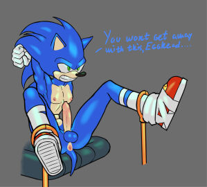 angry anthro anus balls blue_body bondage bound clothing eulipotyphlan fist footwear footwear_only genitals gloves green_eyes handwear hedgehog hi_res jennkor male male_only mammal mostly_nude nipples nude penis sega shoes shoes_only solo sonic_(series) sonic_boom sonic_the_hedgehog sonic_the_hedgehog_(series) tail teeth text