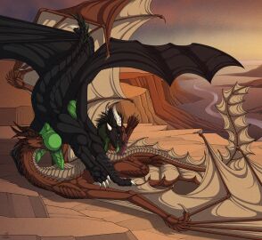 2024 2_penises 69_position animal_genitalia animal_penis anus artist_name balls black_body black_scales bodily_fluids brown_body brown_scales diphallia diphallism dragon duo english_text erection european_mythology feathered_diva feral genital_fluids genital_slit genitals green_anus green_balls green_penis hemipenes hi_res licking lying male male/male membrane_(anatomy) membranous_wings multi_genitalia multi_penis mythological_creature mythological_scalie mythology on_back oral outside penile penis penis_lick pink_penis precum quadruped scales scalie sex text tongue western_dragon wings wyvern