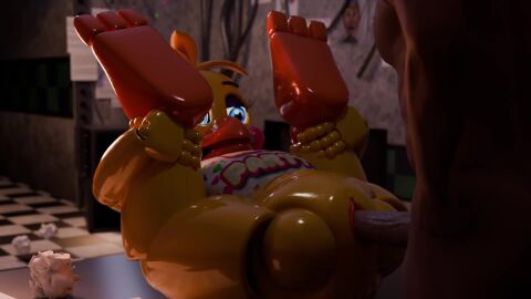 16:9 3_toes 3d 3d_(artwork) 3d_animation animated animatronic anthro beak bib blue_eyes clothed clothing digital_media_(artwork) duo feet female five_nights_at_freddy's five_nights_at_freddy's_2 furniture genitals hi_res holding_leg holding_own_legs_up human humanoid humanoid_genitalia humanoid_penis lamm3rgeier machine male male/female mammal partially_clothed penis robot scottgames short_playtime sound spread_legs spreading table toes toy_chica_(fnaf) vaginal_penetration video widescreen yellow_body