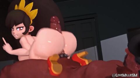 1boy 1girls 3d_animation animated ashley_(warioware) ass_jiggle ass_slap assjob big_ass black_body brat bratty bratty_correction cock_ring cum_inside cum_overflow dark-skinned_male high_heel_boots highres huge_ass huge_cock lovemilliesm mating_press matthew_d._lovelock middle_finger nintendo no_sound pissed_off rinkegato shortstack tagme twintails vagina video voice_acted warioware white_body white_skinned_female