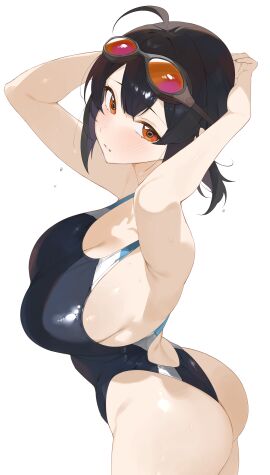 1girls absurd_res absurdres adult adult_female ahoge antenna_hair arm_behind_head armpits arms_above_head arms_behind_head arms_up ass ass_cleavage ass_crack back backless_swimsuit bare_armpits bare_ass bare_butt bare_hands bare_hips bare_legs bare_shoulders bare_thighs bikini black-haired_female black_bikini black_hair black_one-piece_swimsuit black_swimsuit black_swimwear blush blush_face blush_lines blushed_face blushing_at_viewer blushing_face blushing_female breasts busty busty_female butt_crack byeon_dha cleavage collarbone curvy curvy_body curvy_female curvy_figure curvy_hips curvy_thighs dot_nose dripping_wet elbows embarrassed_exposed_female embarrassed_expression embarrassed_female exposed exposed_armpits exposed_arms exposed_ass exposed_butt exposed_legs exposed_thighs female female_focus female_only fingernails fingers goggles goggles_on_forehead goggles_on_head grace_howard hair_between_eyes hand_behind_head hand_on_hair hand_on_head hand_on_own_hair hand_on_own_head hands_above_head hands_behind_head hands_on_hair hands_on_head hands_on_own_hair hands_on_own_head hands_up high_resolution highres hourglass_figure hoyoverse large_breasts lean_figure legs light-skinned_female light_skin looking_at_viewer looking_up looking_up_at_viewer mature_female mihoyo narrow_waist one-piece_swimsuit orange-eyed_female orange_eyes parted_lips ponytail short_hair short_ponytail sideboob sidelocks simple_background slender_body slender_waist slim_female slim_waist soaked solo standing swimsuit swimwear thick_ass thick_thighs thighs thin_waist upper_body wet wet_ass wet_bikini wet_body wet_breasts wet_butt wet_face wet_hair wet_skin wet_thighs white_background wide_hips zenless_zone_zero
