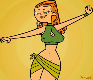 2d 2d_animation animated breasts busty erect_nipples female female_focus female_only hourglass_figure izzy_(tdi) nipple_bulge nipples red_hair tagme total_drama_island wide_hips yenvudu