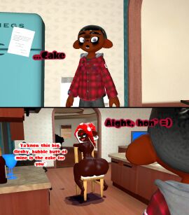 3d big_ass_(female) big_booty big_butt_(female) bubble_ass_(female) bubble_butt_(female) female garry's_mod gmod husband_and_wife kaibernation married_couple moxanne_ramona naked_female nude nude_female oc octoling octoling_boy octoling_girl original_characters splatoon splatoon_oc